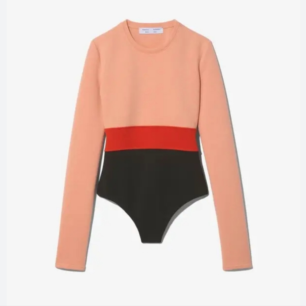 Proenza Schouler White Label Colorblock Jersey Bodysuit